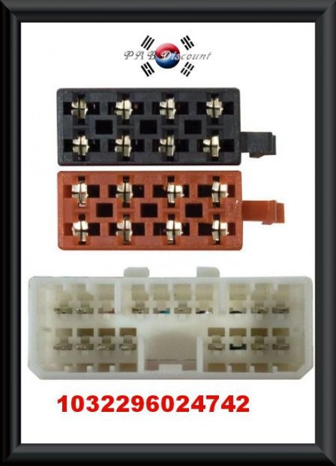 Adaptateur ISO pour Autoradio Musso et Korando 1032296024742