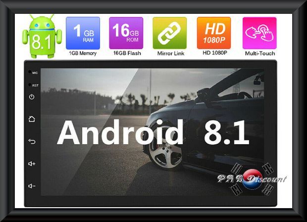 Autoradio 2 Din 7.7" Android 9.1 GPS