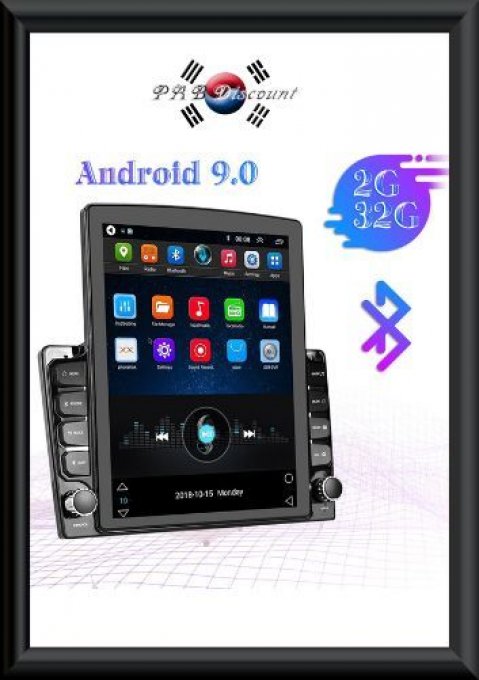 Autoradio  2 Din  9.7" vertical   Android 8.1  Multimédia