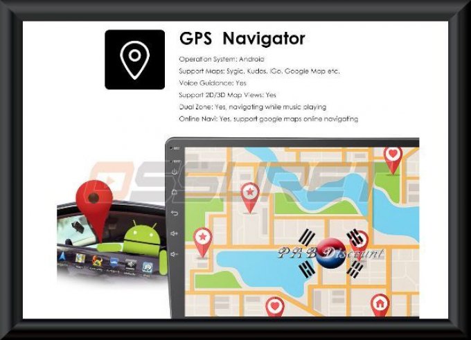 Autoradio 9" (22.86cm)  Android 8.1  GPS  WI-FI