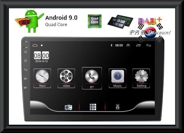 Autoradio 9" (22.86cm)  Android 8.1  GPS  WI-FI