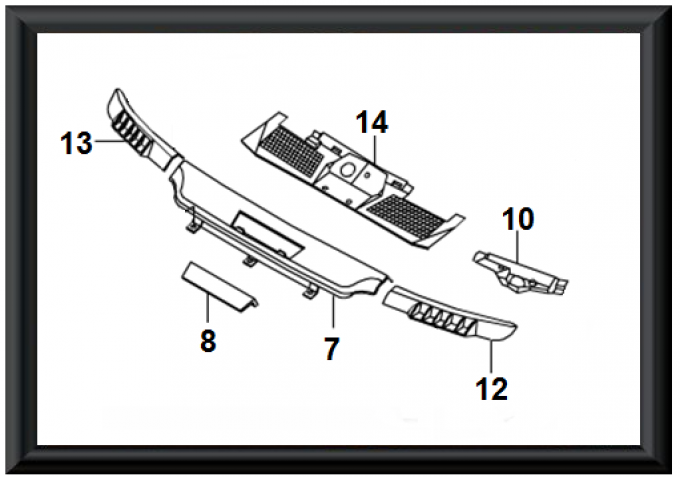 Carters Pvc d'essuie-glace avant pour Korando 2