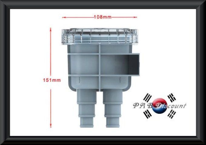 Boitier filtre pour eau de mer