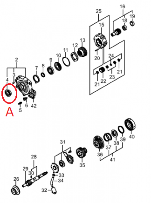 Joints pour Transfert Part-Time Musso et Korando