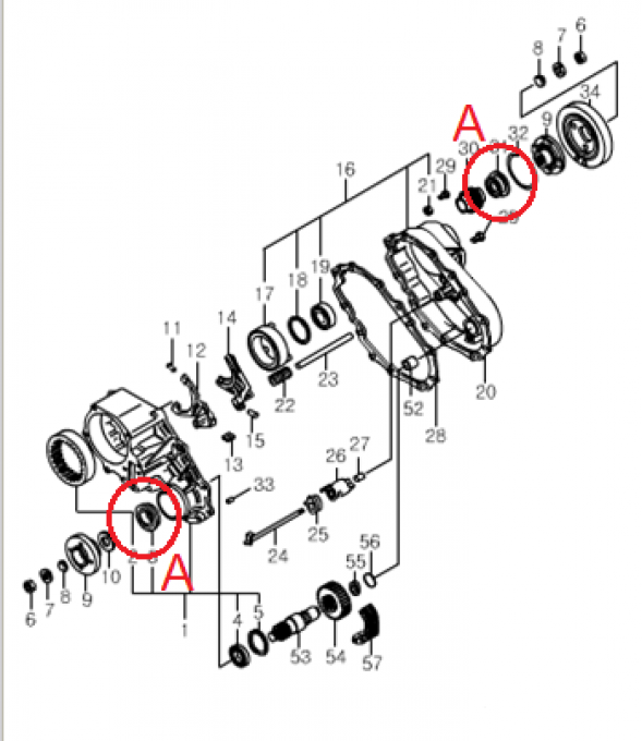 Joints pour Transfert Part-Time Musso et Korando