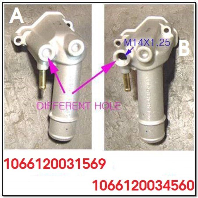 Pipes d'eau supérieures et joint pour 2.9 et 2.3  D et TD 