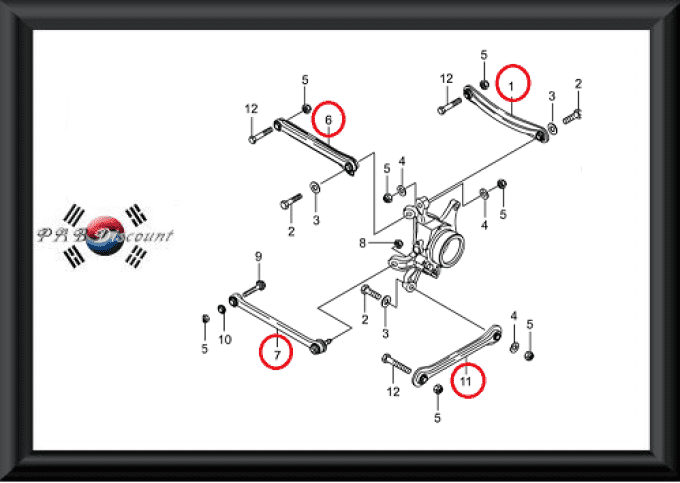 Tirans / Pièces de fixation du Moyeu arrière pour Rodius 